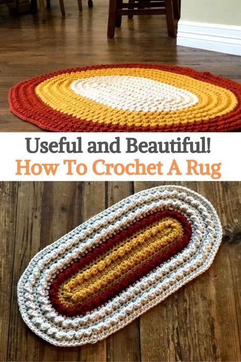 Crochet Oval Rugs Free Patterns Easy, Crocheted Rugs Patterns Free Easy, Diy Crochet Rug Rectangle, Crochet Oval Rug Pattern, Rectangle Rug Crochet Pattern, Crochet Oval Rug Pattern Free, Macrame Rug Pattern, Crochet Rug Patterns Free Rectangle, Crochet Rectangle Rug