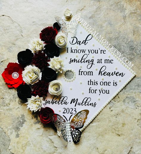 Graduation Cap Decor | Graduation Cap Topper | Class 2023 | Cap Topper | Graduation Cap Design | Flower Graduation Cap | Grad Cap Topper https://etsy.me/3AlbkhN #pink #graduation #rosegold #artdeco #flowercaptopper #glittercaptopper #graduationcap #captopper #graduatec Graduation Cap Decor, Graduation Ceremony Outfit, Flower Graduation Cap, Grad Hats, Flower Graduation, Grad Cap Topper, Graduation 2025, Pink Graduation, Ceremony Outfit