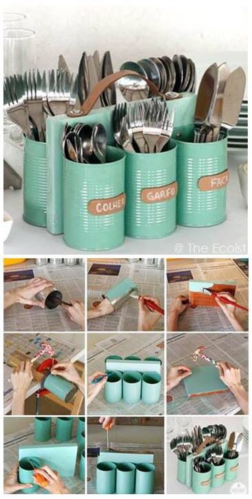 Great for a summer themed party- choose bright colors for the paint to make it pop. Emoji Diy, Toples Kaca, Aluminum Can Crafts, Diy Kitchen Renovation, Tin Can Crafts, Aluminum Cans, Pinterest Diy, Can Crafts, Décor Diy