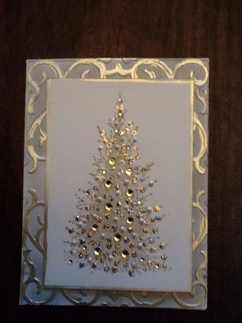 Penny Black Cards, Christmas Card Inspiration, Homemade Christmas Cards, Christmas Tree Cards, Christmas Card Crafts, Embossed Cards, Tree Cards, Diy Christmas Cards, Christmas Cards To Make