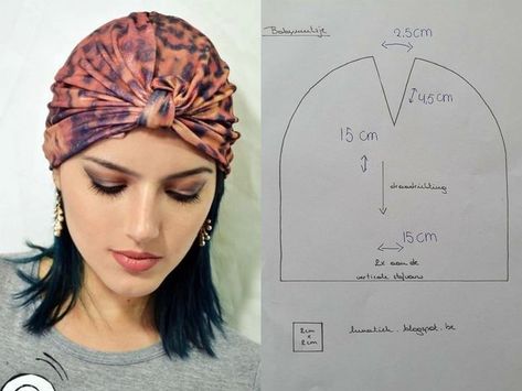 Chemo Caps Pattern, How To Make A Corset, Cotton Head Scarf, Sewing Machine Cover Pattern, Learn Sewing, Sewing Headbands, Crochet Barefoot Sandals, Beginner Sewing Patterns, Sewing Machine Cover