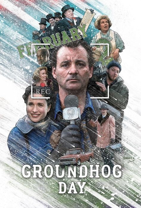 Groundhog Day Quotes, Groundhog Day Film, Groundhog Day Movie, Harold Ramis, Happy Groundhog Day, Great Comedies, Travel Movies, Chick Flicks, 90s Movies