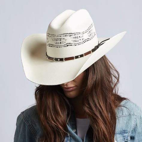 womens cream straw cowboy hat billings american hat makers Womens Straw Cowboy Hat, Girls Cowboy Hats, Cowgirl Hats Western, Straw Cowgirl Hat, Cowboy Hats Women, American Hat Makers, American Hat, Country Hats, Looks Country