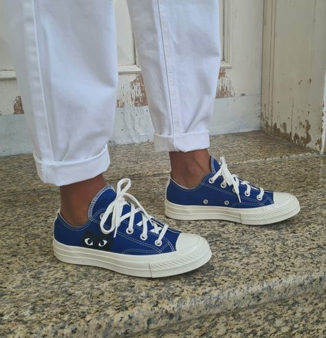 Blue Comme Des Garcons Converse Outfit, Commes De Garcon Converse Outfit, Comme Des Garcons Shoes Outfit, Converse Comme Des Garcons Outfit Women, Come Des Garcons Converse Outfit, Comme Des Garcons Converse Low, Low Converse Outfit, Comme Des Garcons Converse Outfit, Garcons Converse Outfit