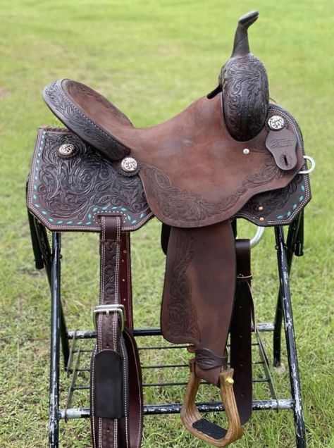 Barrel Saddles Deep Seat, Western Barrel Saddles, Pretty Saddles, Western Saddles For Sale, Western Riding Tack, Barrel Racing Tack Sets, Barrel Racing Tack Rodeo, Saddles For Sale, Barrel Racing Saddles