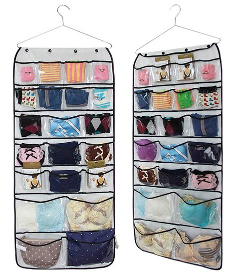 Campervan Storage Ideas, Caravan Hacks, Caravan Storage, Bra Organization, Tie Storage, Scarf Storage, Van Storage, Camper Organization, Rv Organization