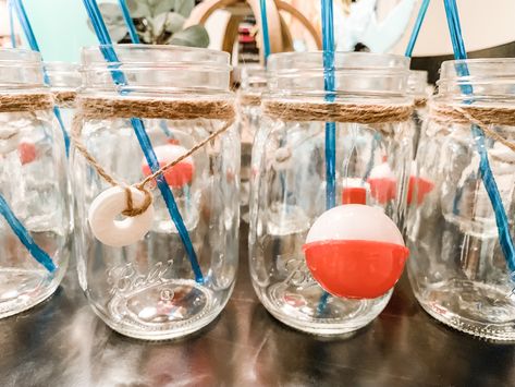 Fish Themed Bachelorette Party, Fish Bridal Shower Theme, Fishing Engagement Party, Two Less Fish In The Sea Engagement, Two Less Fish In The Sea Bachelorette, Two Less Fish In The Sea, Two Less Fish In The Sea Shower Ideas, Sea Engagement Party, Decorate Mason Jars