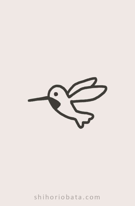 Bird Drawing Ideas, Cute Bird Drawing, Bird Drawing Easy, Simple Bird Drawing, Hummingbird Drawing, Doodle Page, Bird Doodle, Cute Small Drawings, Small Doodle