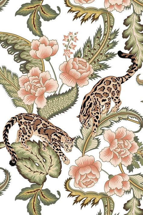 Animal Pattern Illustration, Indian Animals, Modern Quilting Designs, Jungle Pattern, Textile Prints Design, Watercolor Floral Pattern, Illustration Vintage, Botanical Watercolor, Art Prompts