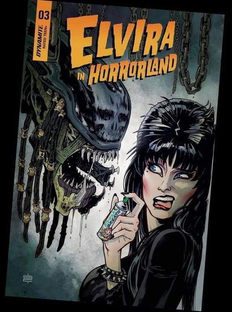 Arte Pin Up, Horror Comedy, Elvira Mistress Of The Dark, Dark Comics, Horror Movie Art, Geek Art, Wow Art, Vintage Horror, Comic Covers