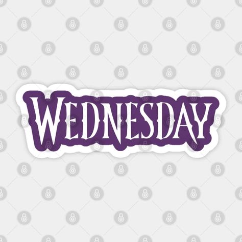 Wednesday - Wednesday Addams - Sticker | TeePublic Wednesday Stickers, Wednesday Party, Wednesday Cast, Who Would Win, Addams Family Wednesday, Mini Blinds, Birthday Letters, Tattoo Outline, Blind Bags