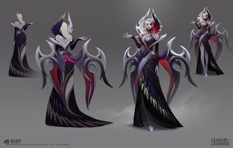 ArtStation - Coven Morgana Concept, Simon Dubuc Battle Queen Katarina, Galaxy Slayer Zed, Battle Academia Ezreal, Dark Cosmic Jhin, Coven Morgana, Battle Academia, Morgana League Of Legends, League Of Legends Art, League Of Angels