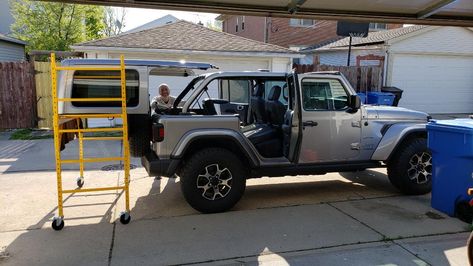 Jeep Top Lift, Jeep Wrangler Cargo Storage, Jeep Hardtop Storage, Jeep Wrangler Camping, Jeep Wrangler Hard Top, Jeep Hard Top, Jeep Usa, Storage Carts, Jeep Wrangler Forum