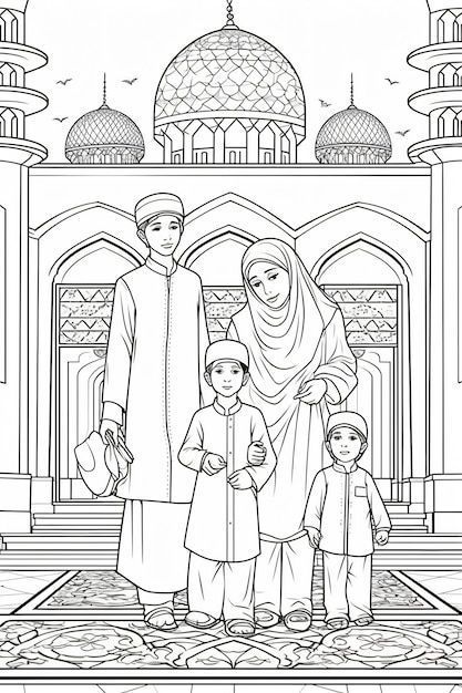 🌙 Embrace the journey of parenting as a Muslim with our insightful tips and guidance. From teaching the importance of prayer to celebrating Islamic traditions, learn how to raise confident and compassionate Muslim children. 🌟📚 #MuslimParenting #IslamicParenting #RaisingMuslimKids #FaithBasedParenting #IslamicValues #ParentingTips #MuslimFamilyLife #QuranForKids #IslamicTraditions #MuslimMoms Islamic Coloring Pages, Muslim Parenting, Animal Outline, Family Coloring Pages, Kid Coloring Page, Kids Memories, Geometric Design Art, Muslim Kids, Vector Sketch