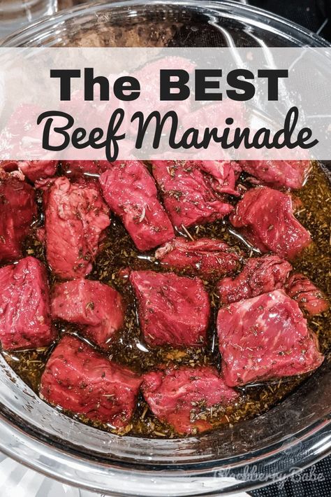 Marinated Beef Kabobs, Beef Kabob Marinade, Kabob Marinade, Beef Kabob Recipes, Recipes Steak, Recipes Sides, Beef Marinade, Steak Kabobs, Beef Kabobs