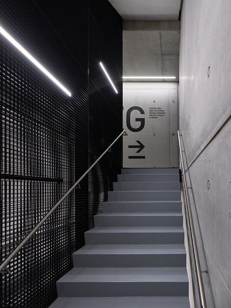 Potsdam Germany, Meeting Room Design, Innovation Center, Corridor Design, Gym Interior, Innovation Centre, Lan Can, Gray Aesthetic, Wayfinding Signage