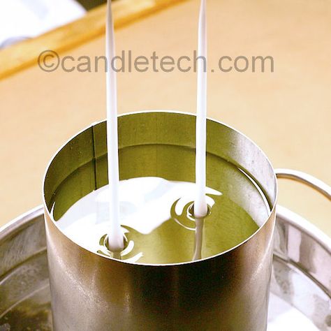 If you ever wanted to know how to make dipped taper candles, this candle making tutorial will show you how. Diy Taper Candles, Making Beeswax Candles, Homemade Candle Recipes, Candle Making Tutorial, Tapper Candles, Dipped Candles, Candle Making For Beginners, Expensive Candles, Smelling Candles