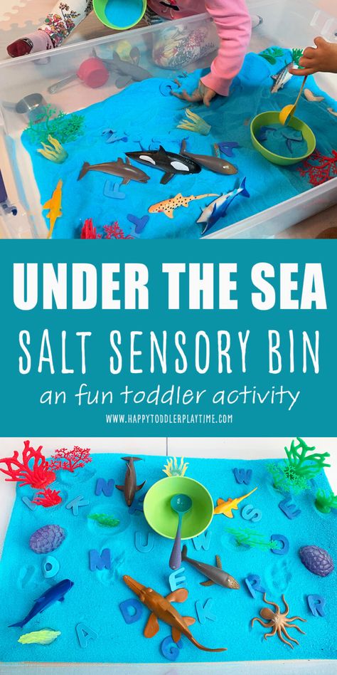 Sea Animal Sensory Activities, Sea Animal Activity Preschool, World Ocean Day Activities For Preschool, Ocean Life Toddler Activities, Ocean Sensory Activities Preschool, Sensory Fish Activities, Deep Sea Preschool Activities, World Ocean Day Activities For Toddlers, Sea Side Activities For Kids