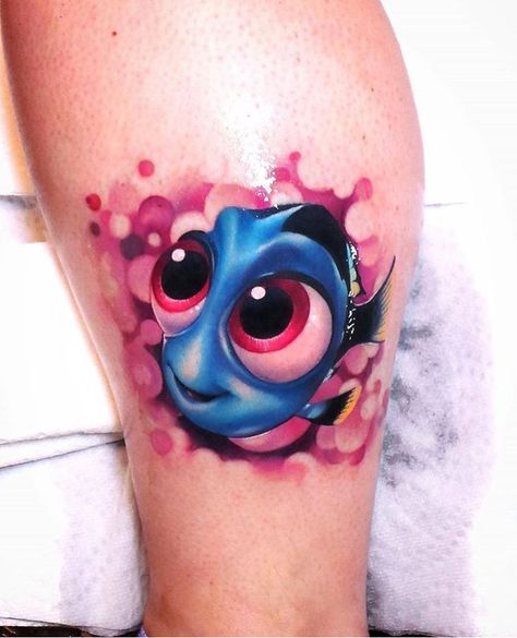 Compton Tattoo, Hannya Maske Tattoo, Dory Tattoo, Hannya Maske, Disney Sleeve, Animals Tattoo, Nordic Tattoo, Kawaii Tattoo, Tatuaje A Color