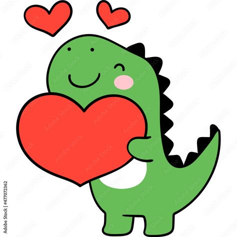 Dino Valentines, Dino Drawing, Valentines Toppers, Valentine Cartoon, Dinosaur Valentines, Notebook Doodles, Gift Card Template, Dinosaur Drawing, Doodle Pages