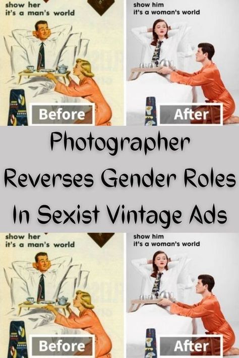 #boredpanda #USA #pinterestphoto #photoshoot #photography #photoshootideas #portraitphotography #travelphotography #camera #weddingshoot #capture #photostudio #photooftheday Sexist Vintage Ads, Its A Mans World, Beirut Lebanon, Gender Roles, Mans World, Delicious Meals, Viral Trend, Perfect Woman, Funny Pins