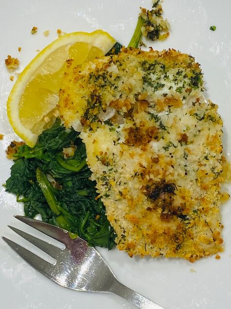 Panko Crusted Halibut, Crusted Halibut, Quick Salmon, Crunch Recipe, Bread Dishes, Caramel Crunch, Panko Crumbs, Soup Dish, Salad Dishes