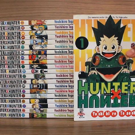 <3 Hunter X Hunter Room Decor, Hunter X Hunter Manga, Manga Box Sets, Yu Yu Hakusho, Otaku Room, Hxh Characters, Hunter Hunter, Anime Decor, Nintendo Art