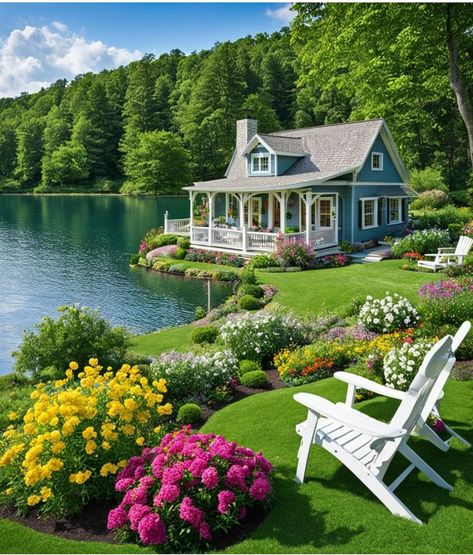 Character Flower House Vibe, Flower House, Dream Life House, House In Nature, Dream Cottage, Luxury Homes Dream Houses, Design Your Dream House, Dreamy Art, Dream House Exterior