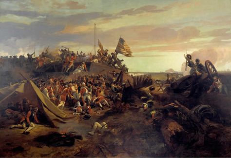 Battle of Yorktown.  Storming of Redoubt #10 by the Light Infantry Continental Army, Military Records, Independance Day, In Memoriam, British Soldier, French Army, George Washington, World History, Battlefield