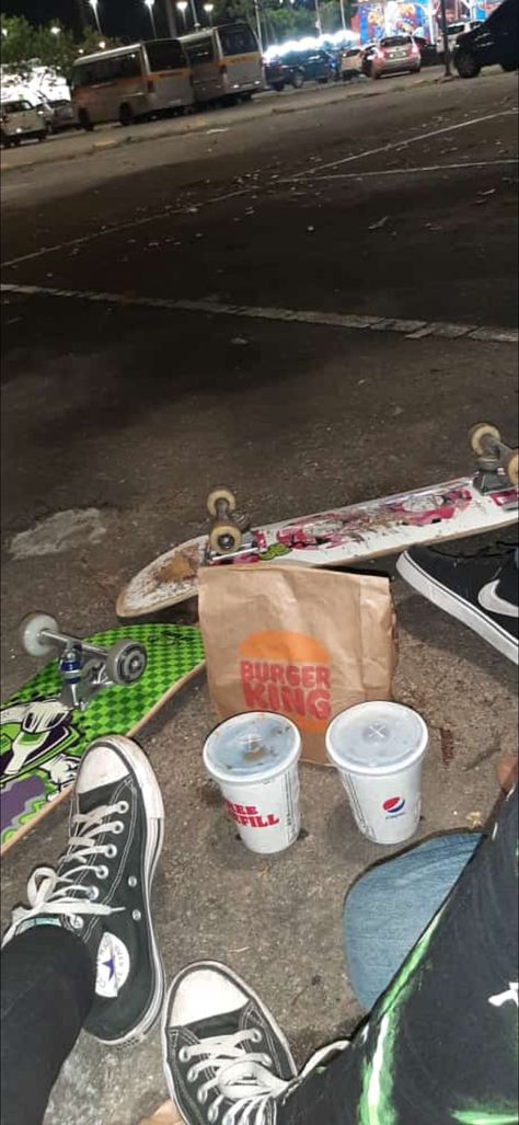 Matching Skateboards, Skate Couple Aesthetic, Skateboard Couple Aesthetic, Significant Other Aesthetic, Skater Relationship, Peter Parker Shifting, Longboarding Aesthetic, Skateboarding With Friends, Skater Couple Aesthetic