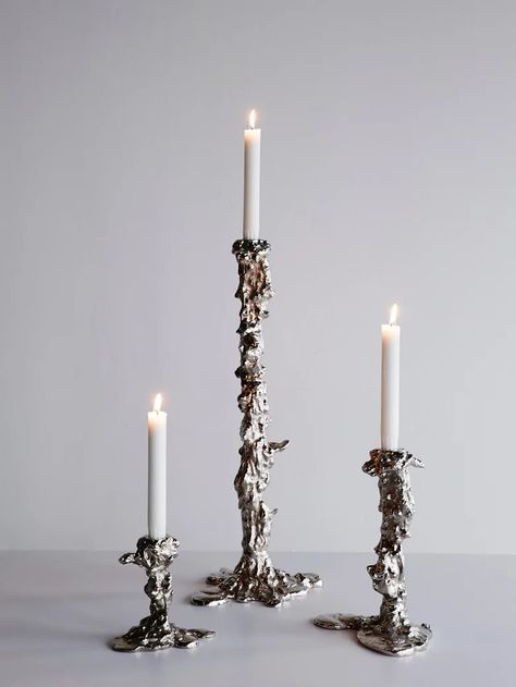 Drip Candle, Dripping Candles, Practical Magic, Ceramic Sculpture, 인테리어 디자인, Interior Inspiration, Beauty And The Beast, Candle Holder, Sake