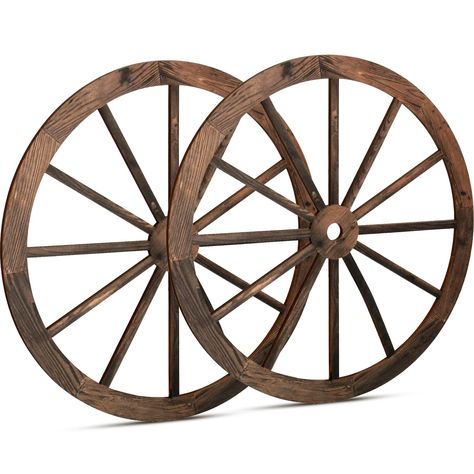 PRICES MAY VARY. Appropriate size: each of the wagon wheels for outdoor decors measures approx. 30 x 30 x 0.5 cm/ 11.81 x 11.81 x 0.2 inches; Please make sure the size of wagon wheels befoe shopping .The size is neither too big nor too small, suitable for you to decorate your study room, bedroom and garage Adequate quantities meet your needs: you will receive 2 pieces wooden wagon wheel decors in this package, ample amounts easily satisfying your daily decorating needs and DIY requirements Quali Western Cowboy Party, Cowboy Party Decorations, Western Party Decorations, Wagon Wheel Decor, Wooden Wagon Wheels, Garden Wagon, Wooden Wagon, Wheel Decor, Western Parties