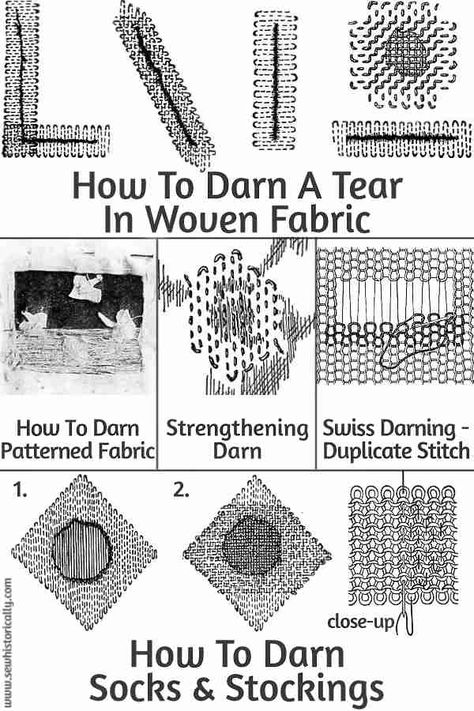 How To Sew On Patches, Mending Sweaters, Mended Clothes, Mending Clothes By Hand, Clothing Mending, Mending Matters, Visible Mending Stitches, Sew Tips, The Edwardian Era