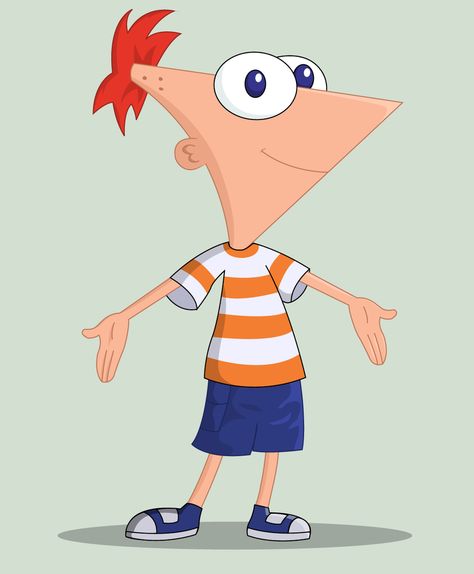 JT Phineas Drawing, Cartoon Male Character, Phineas Flynn, Superhero Artwork, Cinderella Mice, Phineas Y Ferb, Drawing Face, Live Action Movie, Phineas And Ferb