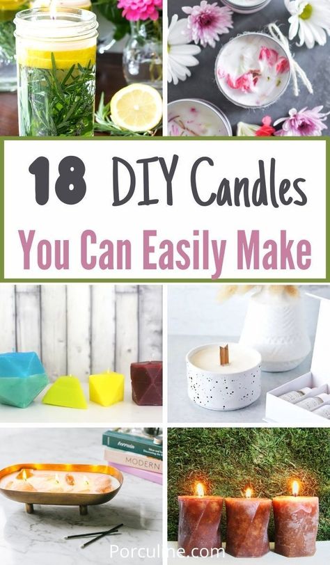 Easy Diy Candles, Make Homemade Candles, Candle Making Ideas, Homemade Candle Recipes, Candle Making For Beginners, Candle Making Recipes, Candles At Home, Make Your Home Smell Amazing, Diy Candles Easy