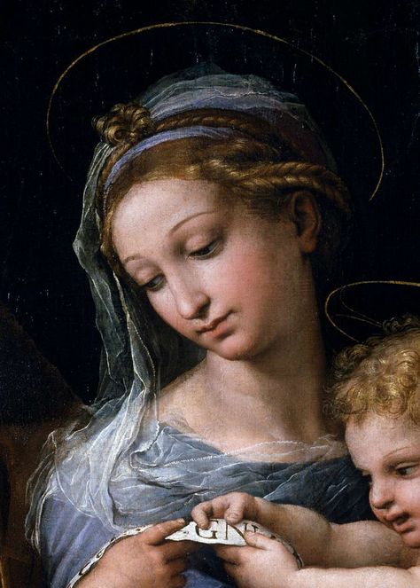 Raphael Madonna, Raphael Paintings, Raphael Sanzio, Istoria Artei, Piece Of Paper, Italian Painters, Madonna And Child, Blessed Virgin Mary, Catholic Art