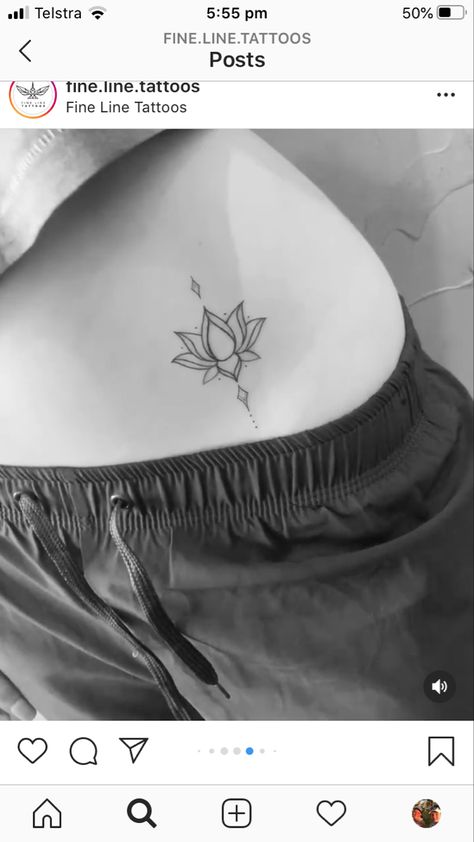 Lotus Hip Tattoo, Tattoo On Hip, Hip Tattoo, Lotus Flower Tattoo, Tattoo On, Flower Tattoo, Piercings, Lotus, Tattoos