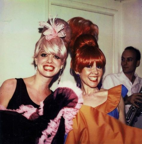 Cindy Wilson and Kate Pierson of the B-52's The B52s, Kate Pierson, The B 52s, Retro Filter, Cindy Wilson, Ricky Wilson, 52 Birthday, Kelly Lebrock, B 52s