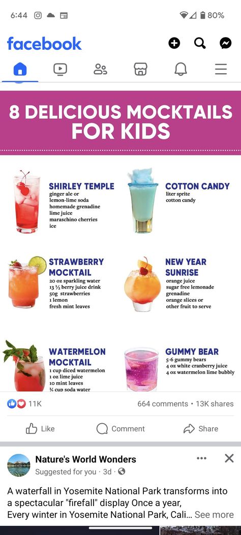 Shirley Temple Recipe For Kids, Super Bowl Finger Foods, Shirley Temple Recipe, Sweet 16 Party Planning, Shirley Temple Drink, Sugar Free Lemonade, White Cranberry Juice, Colorful Drinks, Sleepover Things To Do