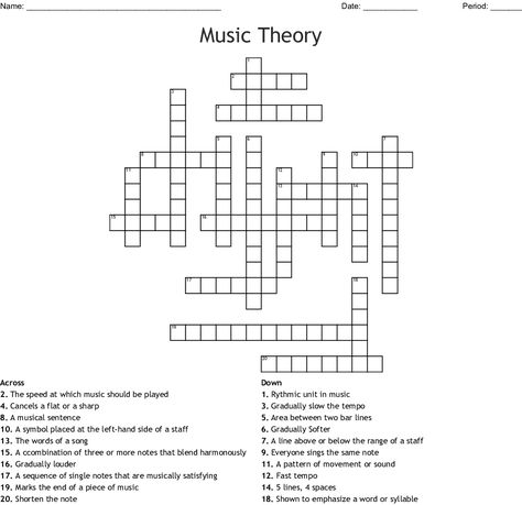 Music Crossword Puzzles Printable – country music crossword puzzles printable, easy music crossword puzzles printable, free music crossword puzzles printables, That does ... Read more Music Crossword, Crossword Puzzles Printable, Crossword Puzzle Maker, Puzzles Printable, Printable Crossword Puzzles, Jazz Pianist, Puzzle Maker, Music Trivia, Answer Sheet