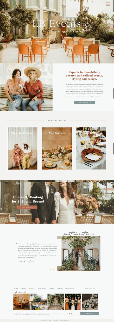 Wedding Planner Showit Website Design Event Planner Website Design, Event Planner Website, Event Planning Website, Wedding Planner Website, Small Business Website Design, Freelance Website, Wedding Website Design, Showit Website Design, Typographic Logo Design