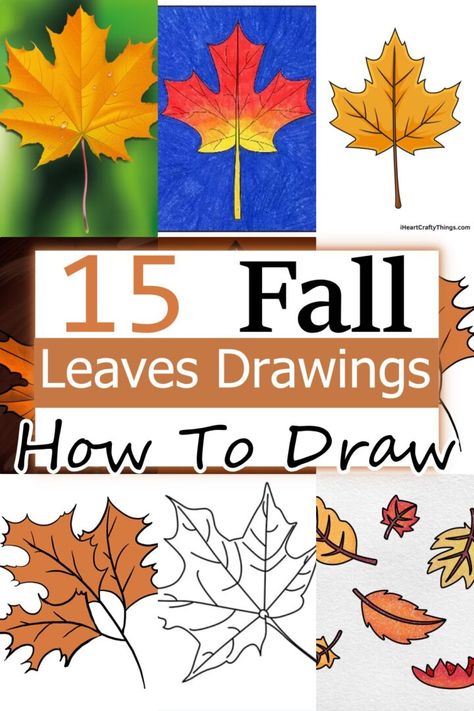 Are you ready to create some amazing fall leaf art? Look no further than these super unique fall leaf drawing ideas! You can start by drawing leaves in different shapes and sizes, like heart-shaped leaves or leaves with wavy edges. Add some texture with fine lines or dots, and remember to mix and blend colors to make beautiful shades of red, orange, and yellow. How To Draw A Fall Leaf, How To Draw An Autumn Leaf, Autumn Leaves Sketch, Fall Leaf Sketch, Leaf Drawing Easy, Autumn Leaves Line Drawing, Fall Leaves Drawing, Leaves Sketch, Fall Drawings