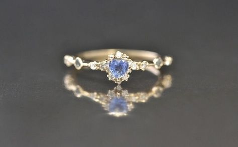 Aesthetic Promise Rings, Vintage Promise Rings, Cute Promise Rings, Japanese Jewelry, Cute Engagement Rings, Future Engagement Rings, Aquamarine Ring, Dream Engagement Rings, Tiny Heart