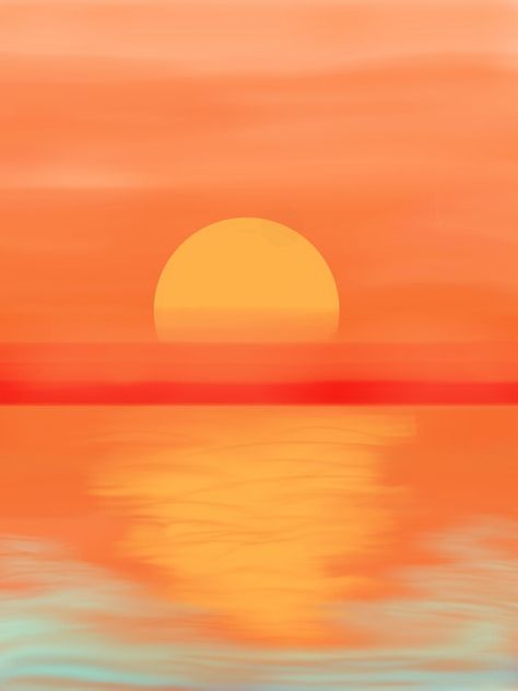 Easy Digital Art Ideas Ibis Paint, Ibis Paint X, Ibis Paint, Drawing Easy, Sunset Painting, Easy Ideas, Online Painting, Easy Drawings, Painting & Drawing