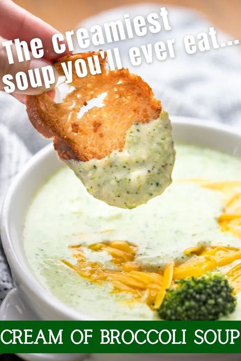 Recipe For Cream Of Broccoli Soup, Best Cream Of Broccoli Soup Recipe, The Stay At Home Chef, Creamy Broccoli Soup, Cream Of Broccoli, Creamy Cauliflower Soup, Gf Food, Stay At Home Chef, Cream Of Broccoli Soup