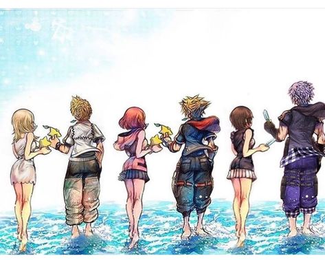 Kingdom Hearts Worlds, Kingdom Hearts Hd, Kairi Kingdom Hearts, Kingdom Hearts 1, Sora And Kairi, Kingdom Hearts Wallpaper, Kh 3, Tetsuya Nomura, Disney Kingdom Hearts