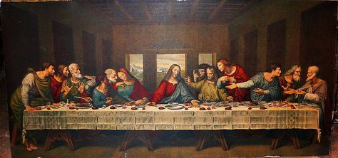 HD wallpaper: The Last Supper by Leonardo da Vinci painting, Religious, Christian | Wallpaper Flare Last Supper Painting, Last Supper Art, The Last Supper Painting, Jan Van Eyck, The Last Supper, Last Supper, Unique Paintings, Catholic Art, Caravaggio