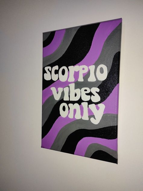 Purple Aesthetic Canvas Painting, Simple Painting Ideas Aesthetic Black, Cartoon Art Painting Easy, Easy Girly Paintings, Ideas De Cuadros Aesthetic, Canvas Drawings Aesthetic, Ideas Para Pintar Cuadros Aesthetic, Black Canvas Paintings Easy, Cuadros Aesthetic