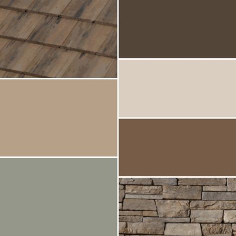 Tan Home Exterior, Tan Roof House Colors, Split Foyer Remodel Exterior, Split Foyer Remodel, Split Foyer, Exterior House Remodel, Paint Color Schemes, Exterior Paint Colors For House, Home Exterior