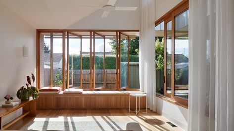 Pole House, West Facing Garden, Porch Windows, Bali House, Ceiling Detail, Australian Architecture, Brick Building, Backyard Makeover, Australian Homes